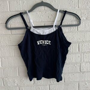 Women's Navy Blue Tank Top